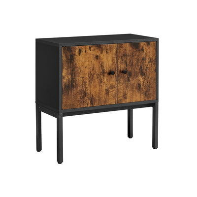 Dressoir vintage bruin-zwart | Kymiko