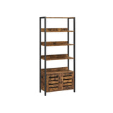 Vintage bruinzwarte boekenkast | Kymiko