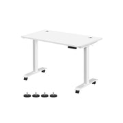 In hoogte verstelbaar bureau met aanrijbeveiliging