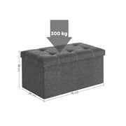 Opvouwbare bank met een inhoud van 80 liter