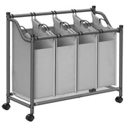 Wasmand met 4 uitneembare stoffen zakken