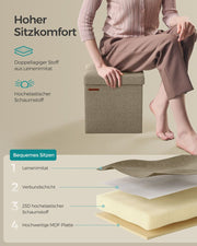 Opvouwbare bank camelbruin 5