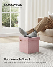 Opvouwbare bank pastelroze 2