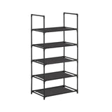Schoenenrek met 5 planken van non-woven stof | Kymiko