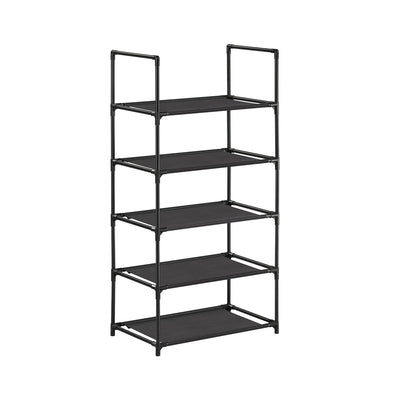 Schoenenrek met 5 planken van non-woven stof | Kymiko