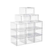 Doorzichtige schoenenorganisatoren met deur