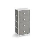 Hoge ladekast met metalen frame | Kymiko