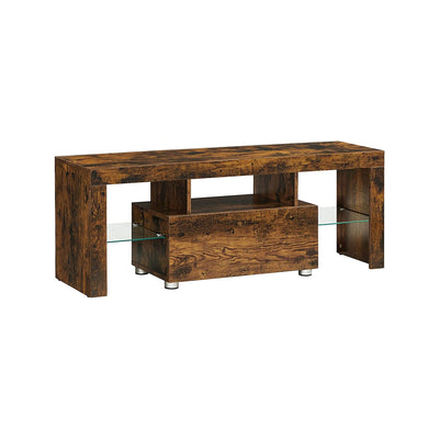 TV meubel met lade vintage bruin | Kymiko