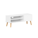 TV-meubel met 1 deur 40 x 120 x 49 cm wit | Kymiko