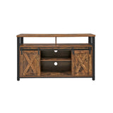 TV-meubel vintage bruin-zwart | Kymiko