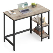 Bureau met 2 planken industrieel design | Kymiko