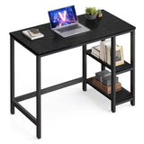 Bureau met 2 planken industrieel design | Kymiko