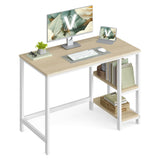 Bureau met 2 planken industrieel design | Kymiko