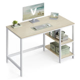 Bureau met 2 planken industrieel design | Kymiko