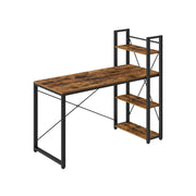 Bureau 120 cm lang vintage bruinzwart