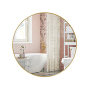 Ronde wandspiegel met metalen frame | Kymiko