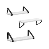 Set van 3 wandplanken in industrieel design | Kymiko