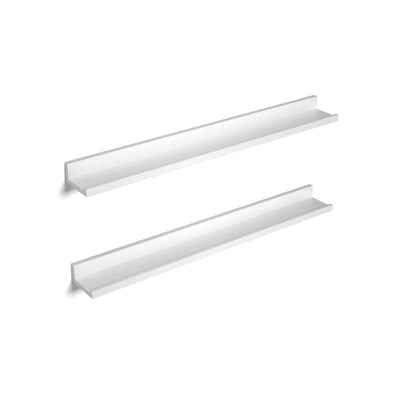 Wandplanken set van 2 wit | Kymiko