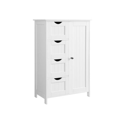 Badkamermeubel met 4 lades en 1 kast met verstelbare plank