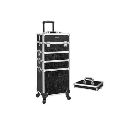 Make-up trolley 1 lade zwart