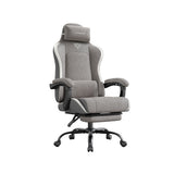Ergonomische gamingstoel met vering en voetensteun – vooraanzicht – groen