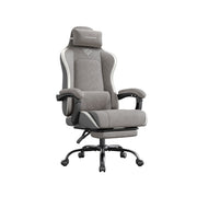 Ergonomische gamingstoel met vering en voetensteun – vooraanzicht – groen