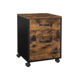 Rolcontainer vintage bruin-zwart | Kymiko