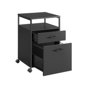 Rolcontainer met 2 laden en open vak