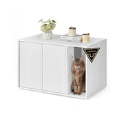 Kattenbak kast met push to open deuren en bijzettafel functie