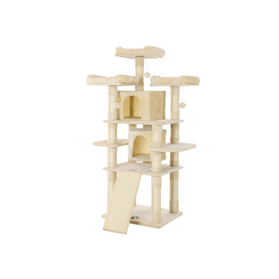 Grote krabpaal 172 cm hoog beige | Kymiko