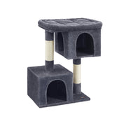 Krabpaal met groot platform en 2 kattengrotten