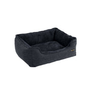 Hondenmand met afneembare hoes donkergrijs