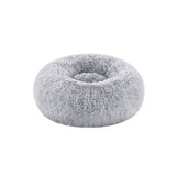 Wasbaar donutvormig hondenbed met zacht pluche | Kymiko