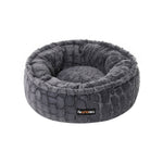 Rond hondenbed met zacht pluche