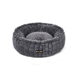 Rond hondenbed met zacht pluche | Kymiko