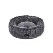Rond hondenbed met zacht pluche | Kymiko