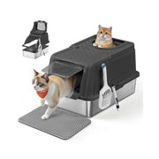 Kattenbak met draaideksel en lekvrije constructie