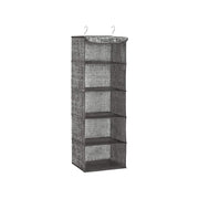 Hangplank in de kledingkast opvouwbaar met metalen haken en bamboe inzetstukken