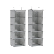 Hangplank in de kledingkast opvouwbaar met metalen haken en bamboe inzetstukken