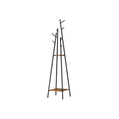 Industriële stijl kapstok vintage bruin-zwart | Kymiko