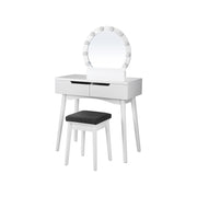 Kaptafel met spiegel en verlichting