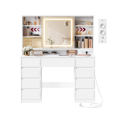 KAILYN Collectie - Kaptafel met spiegel en ledverlichting