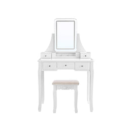 Kaptafel met grote spiegel