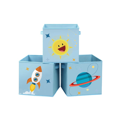 Set van 3 opvouwbare opbergdozen