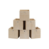Opbergdozen set van 6 van non-woven stof met handvat | Kymiko