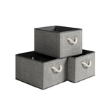 Stoffen dozen met deksel set van 3 | Kymiko