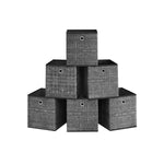 Opbergdozen set van 6 van non-woven stof met handvat