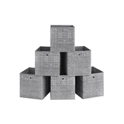 Opbergdozen set van 6 van non-woven stof met handvat | Kymiko