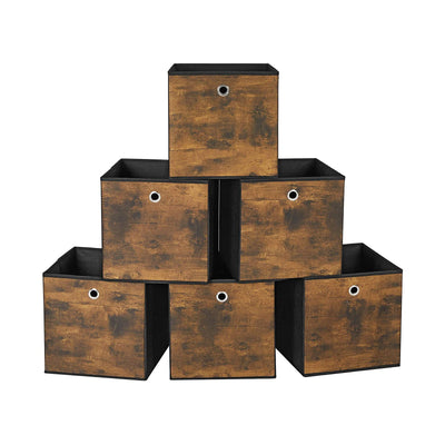 Opbergdozen set van 6 voor kubusplank | Kymiko