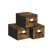Vouwdozen vintage bruin-zwart | Kymiko